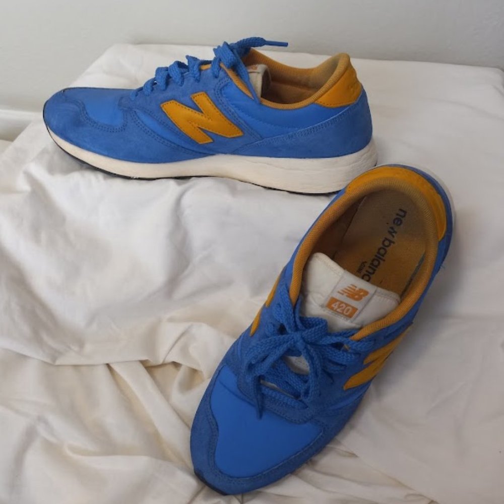 New Balance 420 Royal Blue/Yellow, Men's Size 9.5